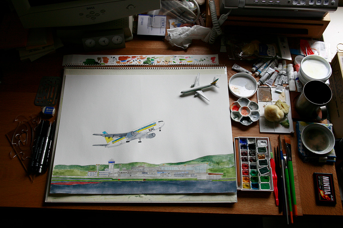 絵本作業風景